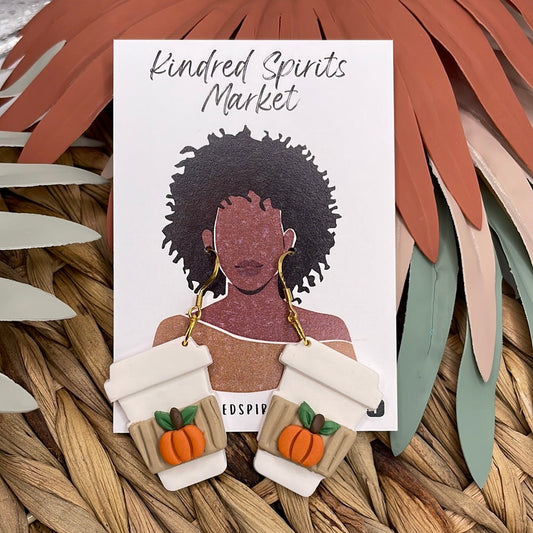 Pumpkin latte earrings