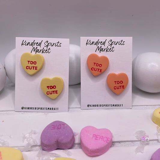 # 1128 Too Cute conversation heart studs