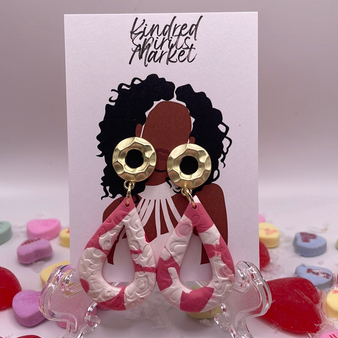 1103 large dangle, pink