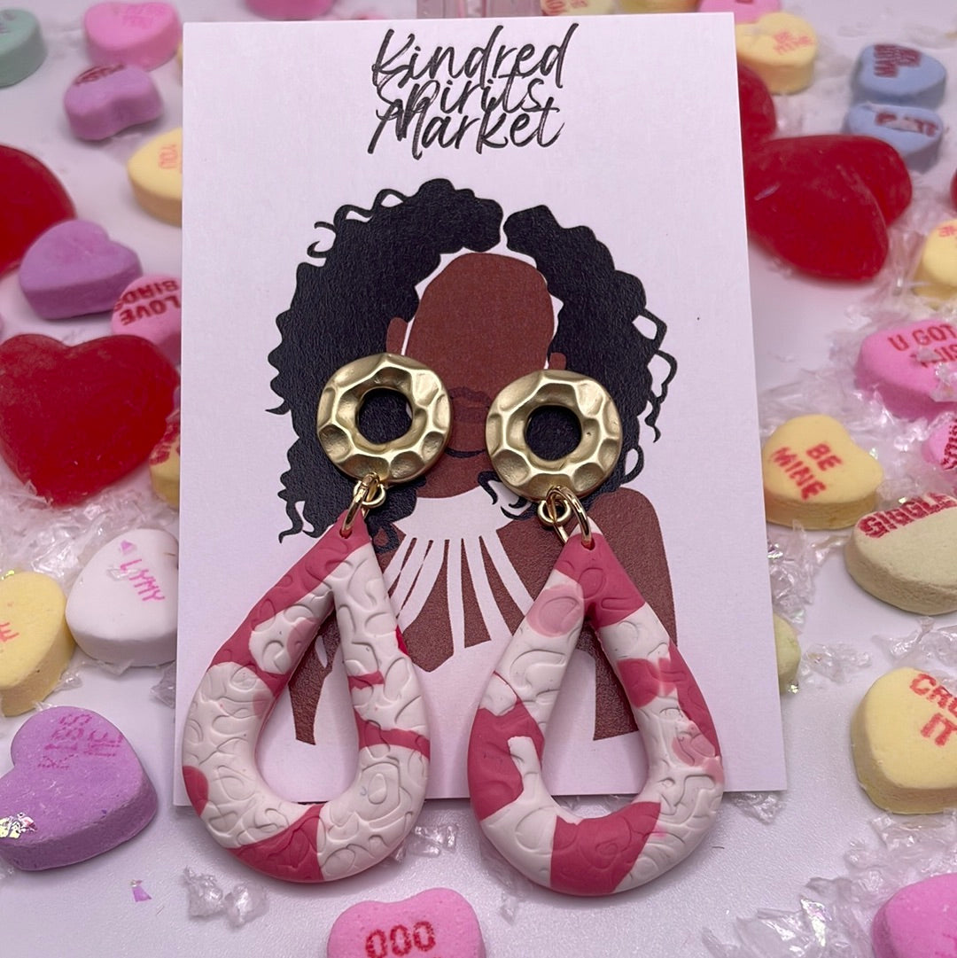 1103 large dangle, pink