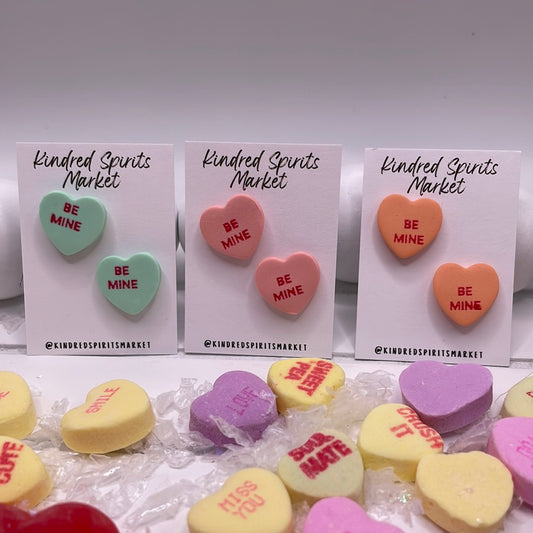 # 1116 Be Mine conversation heart studs