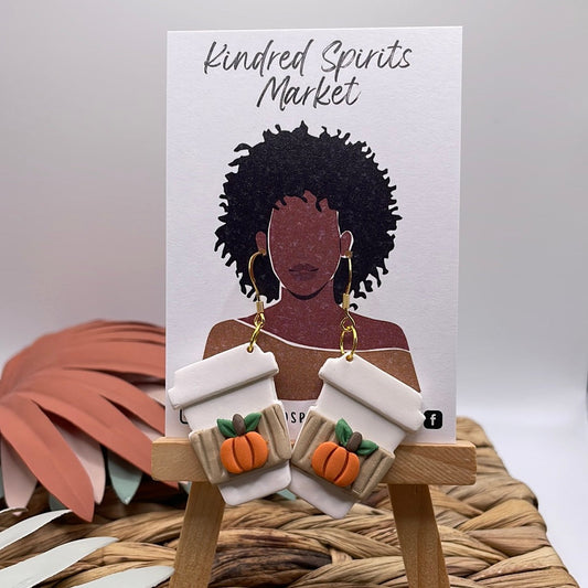 Pumpkin latte earrings